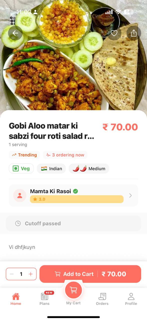 Meal detail